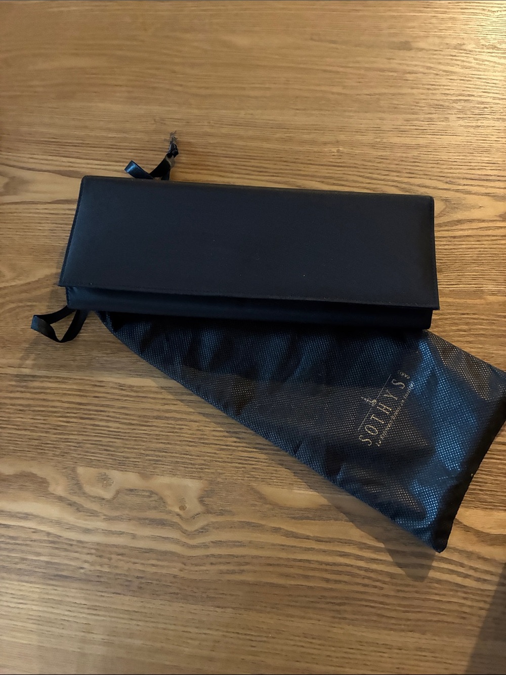 Black Fold-Over Clutch Wallet - Women’s Evening Wristlet